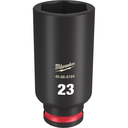 Milwaukee Tool SHOCKWAVE Impact Duty? 3/8"Drive 23MM Deep 6 Point Socket 49-66-6164